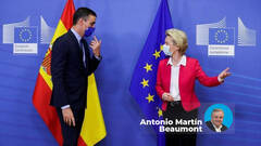 Pedro SÃ¡nchez y la presidenta de la ComisiÃ³n Europea, Ursula von der Leyen.