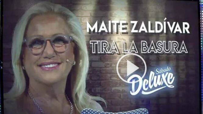 Así promociona Telecinco la presencia de Maite Zaldívar, este sábado, en el 'Deluxe'