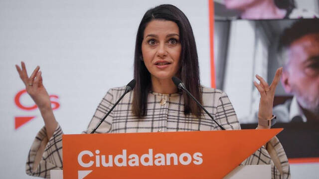 Inés Arrimadas tras conocerse los resultados electorales en Cataluña / FOTO:  J. Hellín - europapress