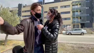 Maite Galdeano echa a su novio de casa tras asustar a una reportera de Telecinco