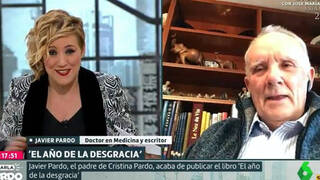Cristina Pardo, nerviosa y emocionada por la sorpresa de su padre en La Sexta