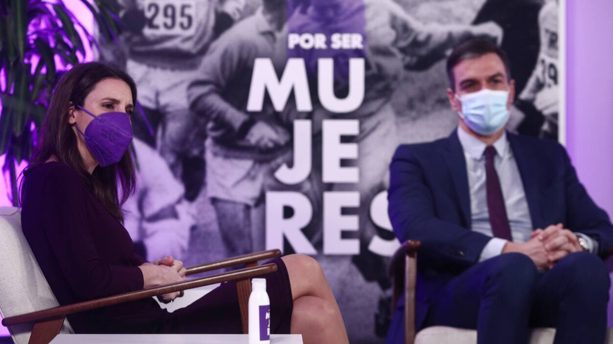 Pedro Sánchez e Irene Montero