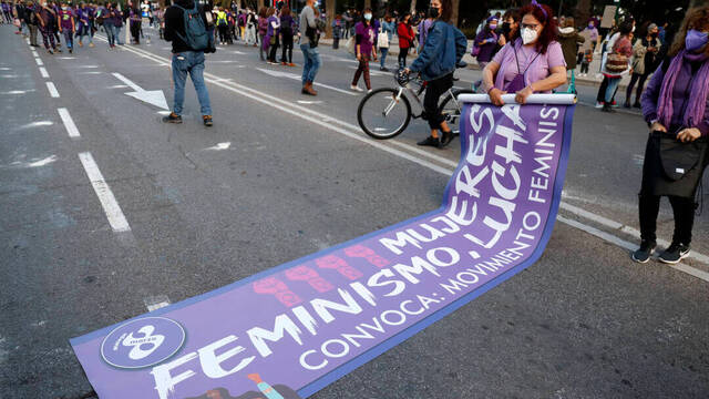 Irene Montero siembra la discordia entre el feminismo en su segundo 8M