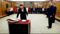 El Rey preside el acto de promesa de Pablo Iglesias como vicepresidente.