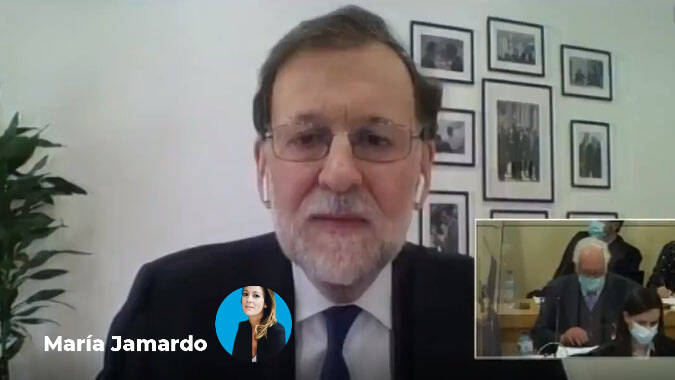 Mariano Rajoy durante su declaración.