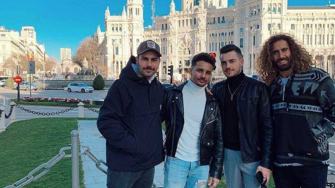 Hugo, Manuel, Jesús y Raúl en una de sus reuniones en Madrid