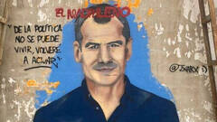 'Toni, el madrileño' el mural que convierte el fichaje de Cantó en arte urbano
