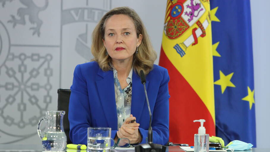 La vicepresidenta Nadia Calviño