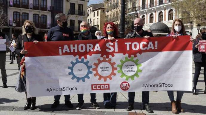 Los sindicatos salen de su letargo y se lanzan a las movilizaciones callejeras en Madrid.