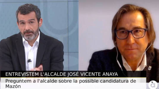 José Vicente Anaya en su entrevista en À Punt