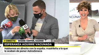 La divertida respuesta de Aguirre a Sonsoles Ónega sobre Vox tras ser vacunada