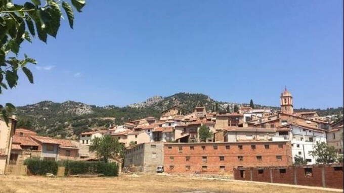 Vista del pequeño municipio de Herbers en Castellón