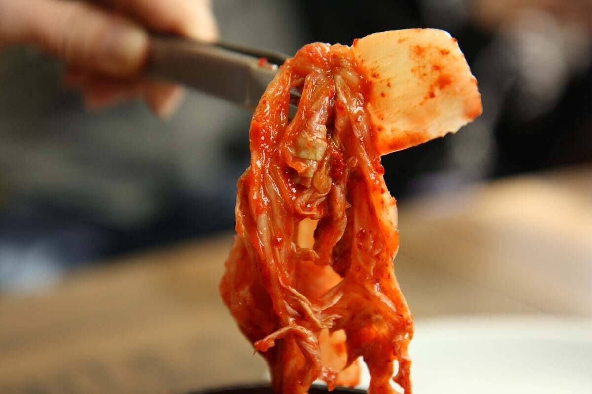 Plato de kimchi, típico coreano