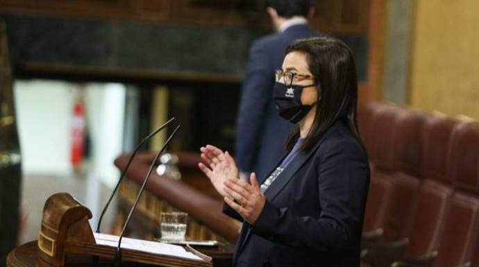 La portavoz de Interior del PP, Ana Belén Vázquez, este miércoles en el Congreso.