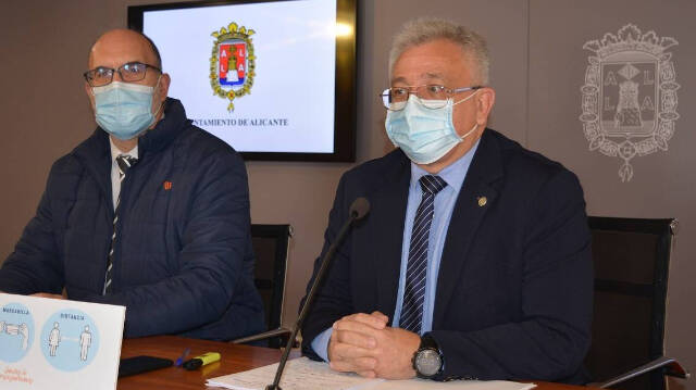 Manuel Villar (PP) y Antonio Manresa (Cs), portavoces del equipo de gobierno de Alicante