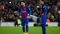 Messi y Neymar, cuando ambos vestÃ­an la camiseta del FC Barcelona. 