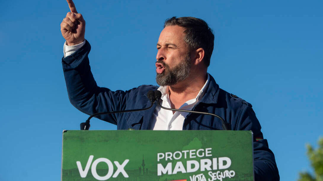 El presidente de Vox,  Santiago Abascal