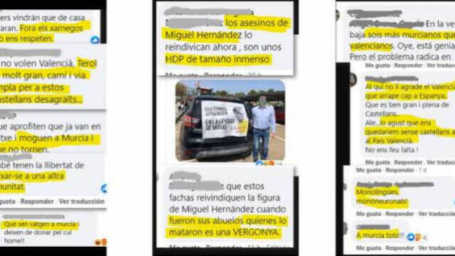 La cadena pública valenciana mantiene todavía en sus redes sociales los mensajes de odio contra los castellanohablantes