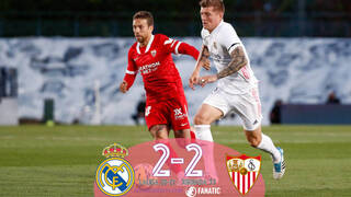 Real Madrid 2-2 Sevilla: Kroos amarra al Madrid a LaLiga