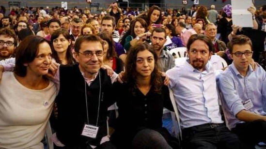 Fundadores de Podemos en Vistalegre