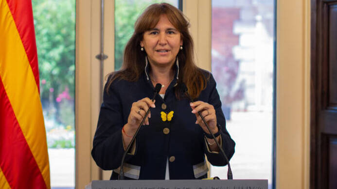 Laura Borrás, presidenta del Parlament