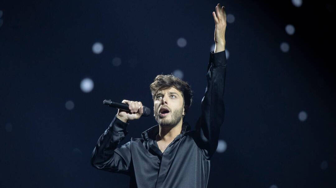 Blas Cantó, durante su actuación en Eurovisión