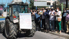 Imagen de archivo de la tractorada celebrada en la Vega Baja hace una semana