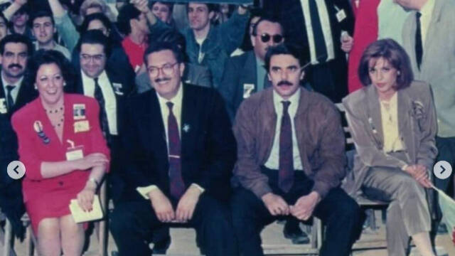 Rita Barberá, Agramunt y Aznar en las elecciones de 1991