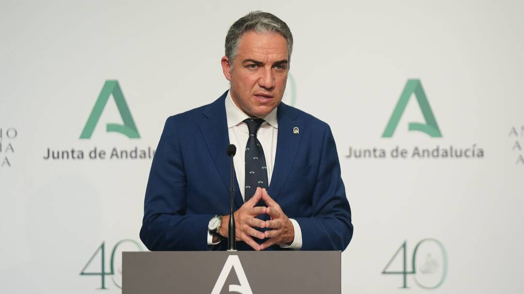 Consejero de Presidencia y portavoz del Gobierno andaluz, Elías Bendodo.