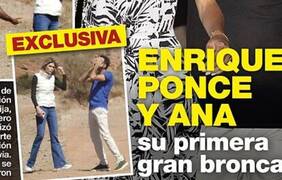Las fotos de la  bronca pública entre Enrique Ponce y Ana Soria que delatan una 