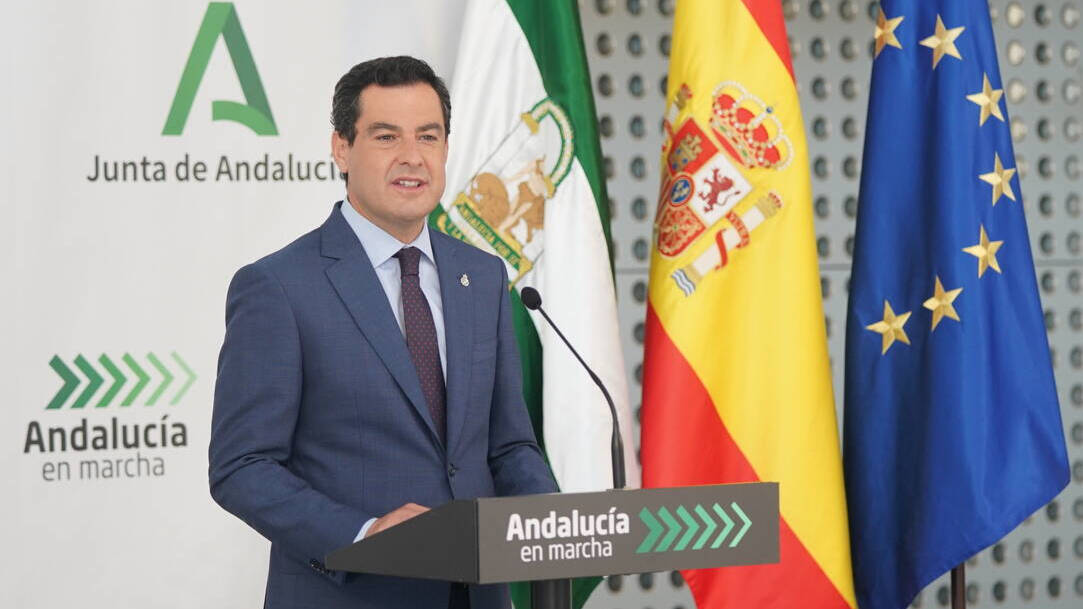 El presidente de la Junta de Andalucía, Juanma Moreno Bonilla.