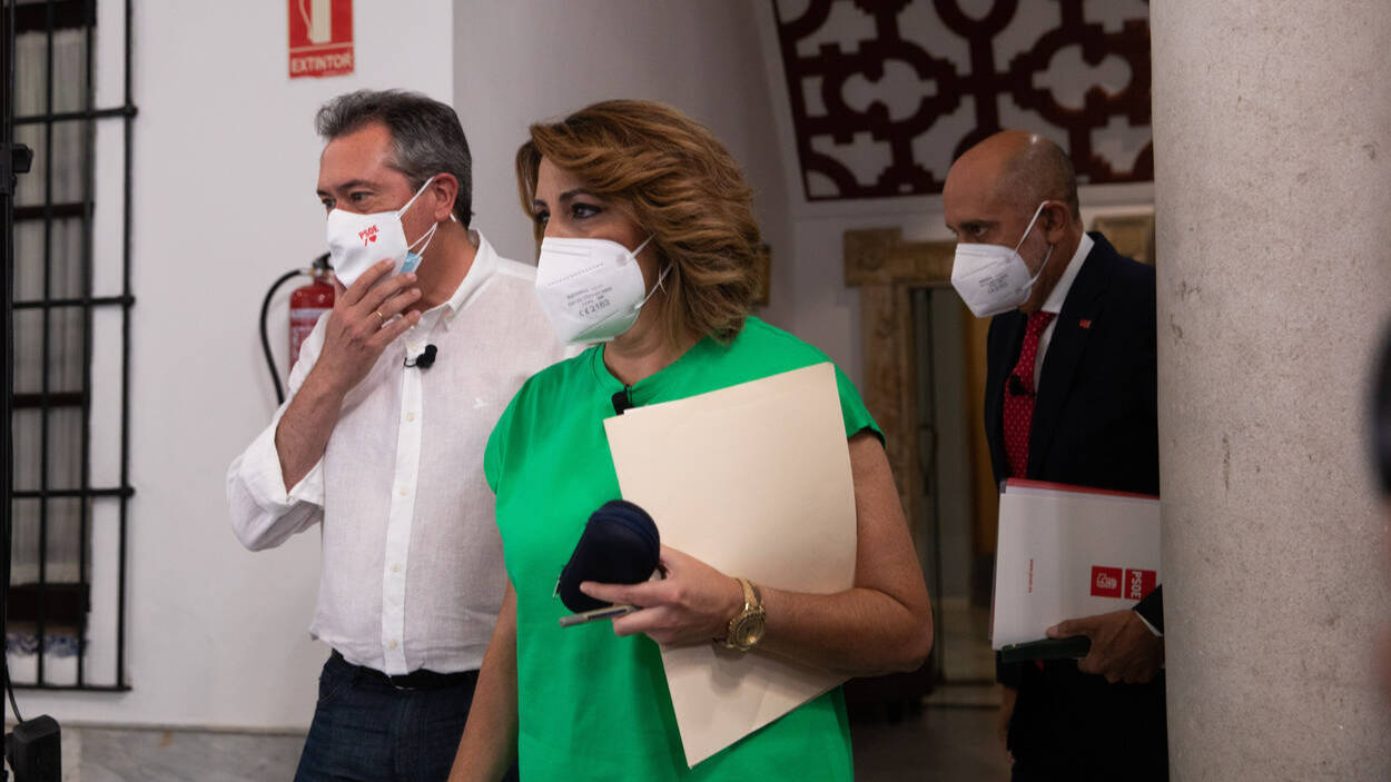 Los tres candidatos a las primarias del PSOE-A