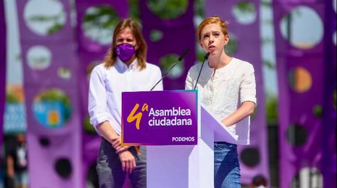 Lilith Verstryge este sábado en la Asamblea Ciudadana de Podemos en Alcorcón.