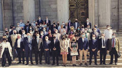 La foto en Madrid del poder civil valenciano para reivindicar un derecho foral propio