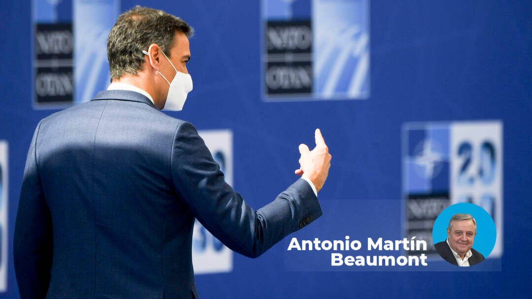 Pedro Sánchez en la cumbre de la OTAN.