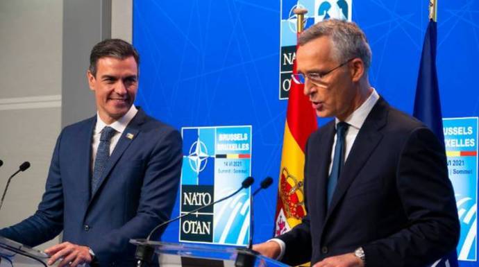 Sánchez, este lunes junto al secretario general de la OTAN