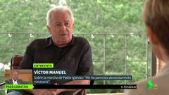 Víctor Manuel, conversando con Cristina Pardo