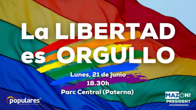 Cartel del acto del orgullo LGTB del PPCV