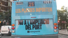 Compromís se lanza contra el puerto de Valencia en los autobuses de la EMT
