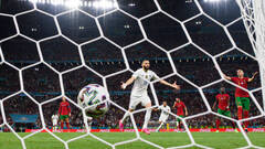 Benzema marcÃ³, de penalti, el primer gol de Francia ante Portugal. 