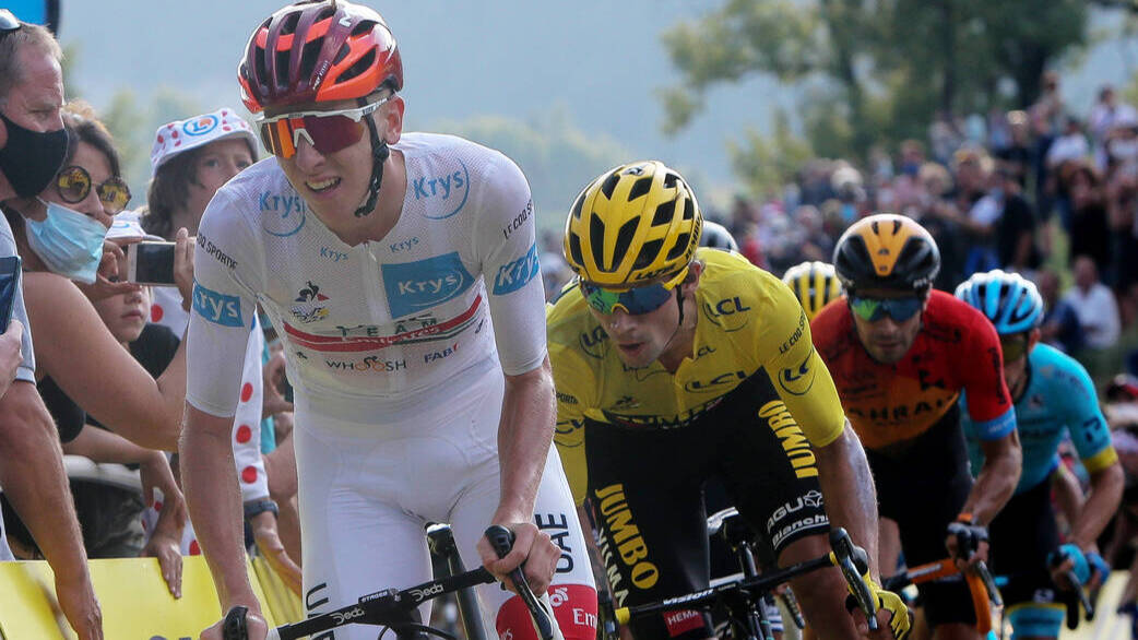 Los eslovenos Pogacar y Roglic volverán a ser los máximos rivales en el Tour que comienza mañana. 