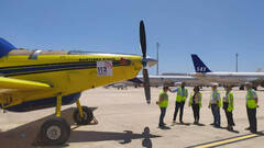 El Aeropuerto de Castellón participa en la coordinación para extinguir incendios