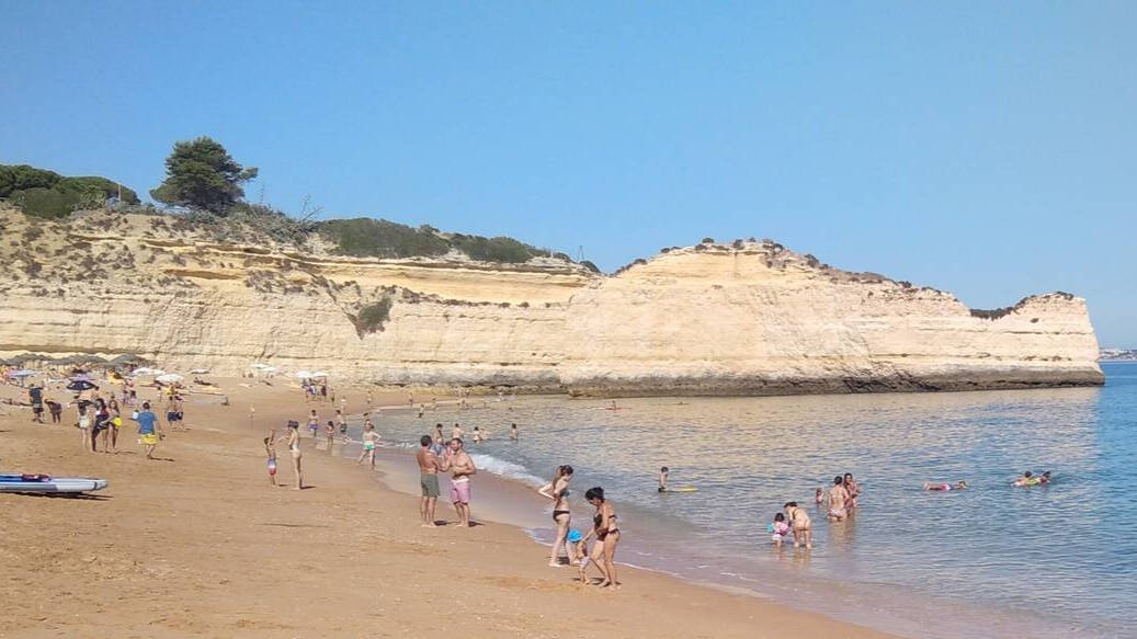Playa de la localidad de Faro, Algarve