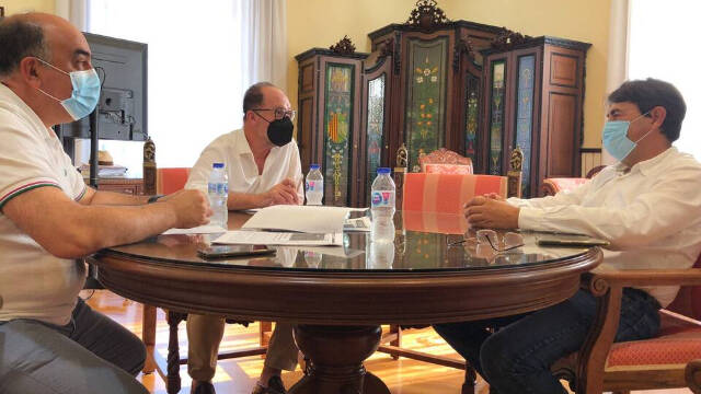 Emilio Bascuñana, Víctor Valverde y José Vicente Andréu