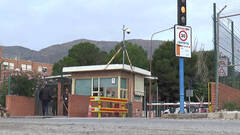 Garita de entrada al centro penitenciario de Foncalent, en Alicante