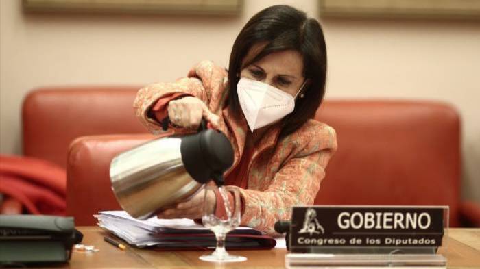 Margarita Robles, en una comparecencia en el Congreso.