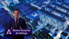 Juanma Moreno, hace unos dÃ­as, en la presentaciÃ³n del tercer hospital de MÃ¡laga