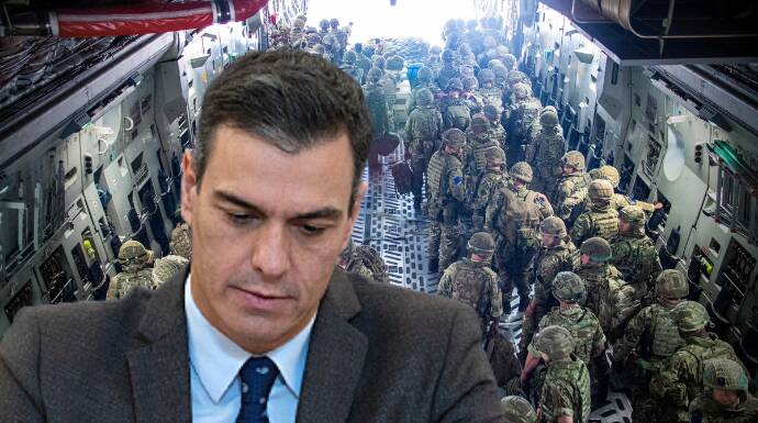 Las tropas inglesas partieron a Kabul el domingo, mientras Sánchez seguía de vacaciones
