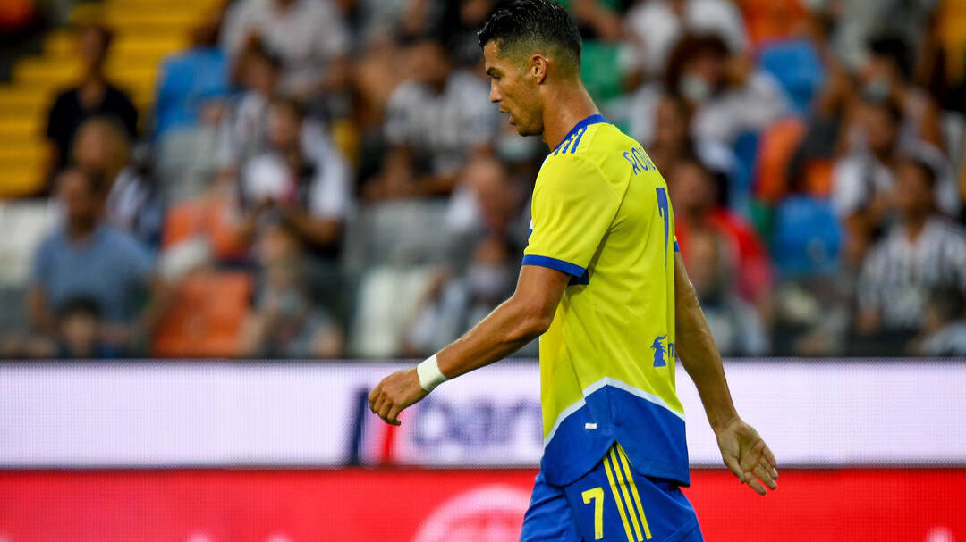 Cristiano Ronaldo, durante el partido ante el Udinese
