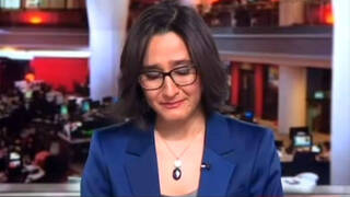 La cruel realidad hace que una presentadora afgana llore en directo en la BBC